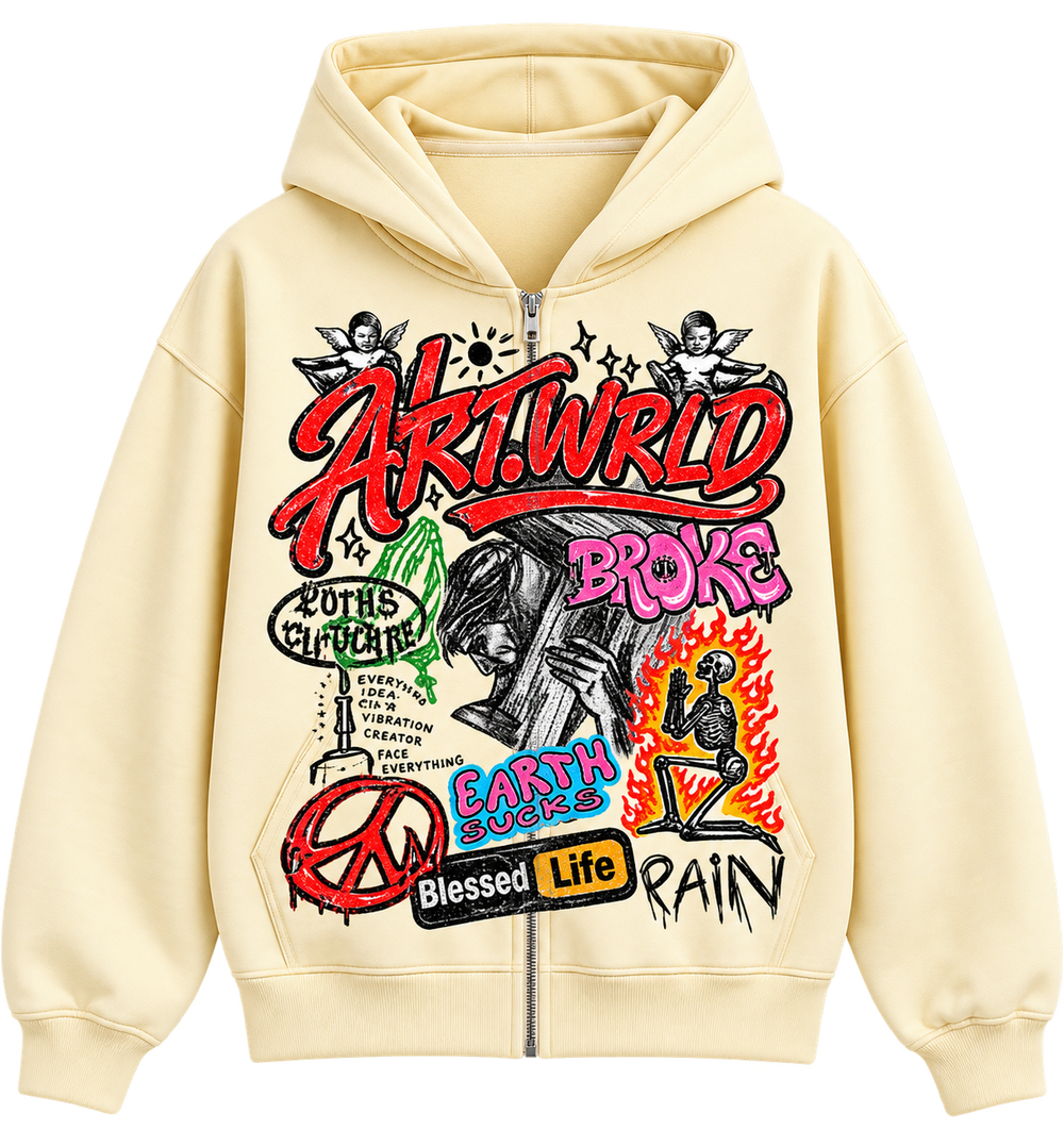 Art.Wrld Hoodie (Dirty Off White)