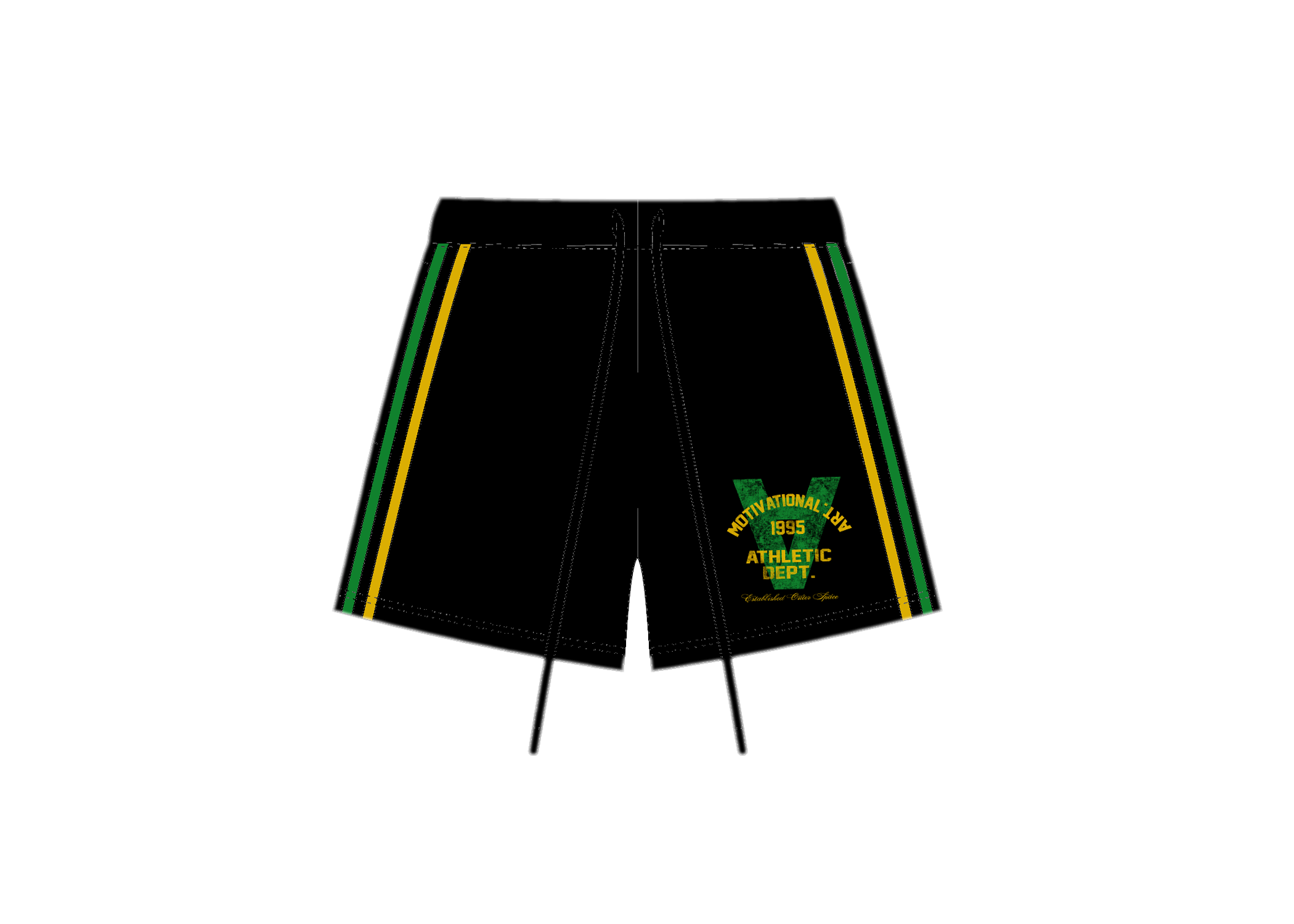 Art Dept. Outer Space Black Shorts