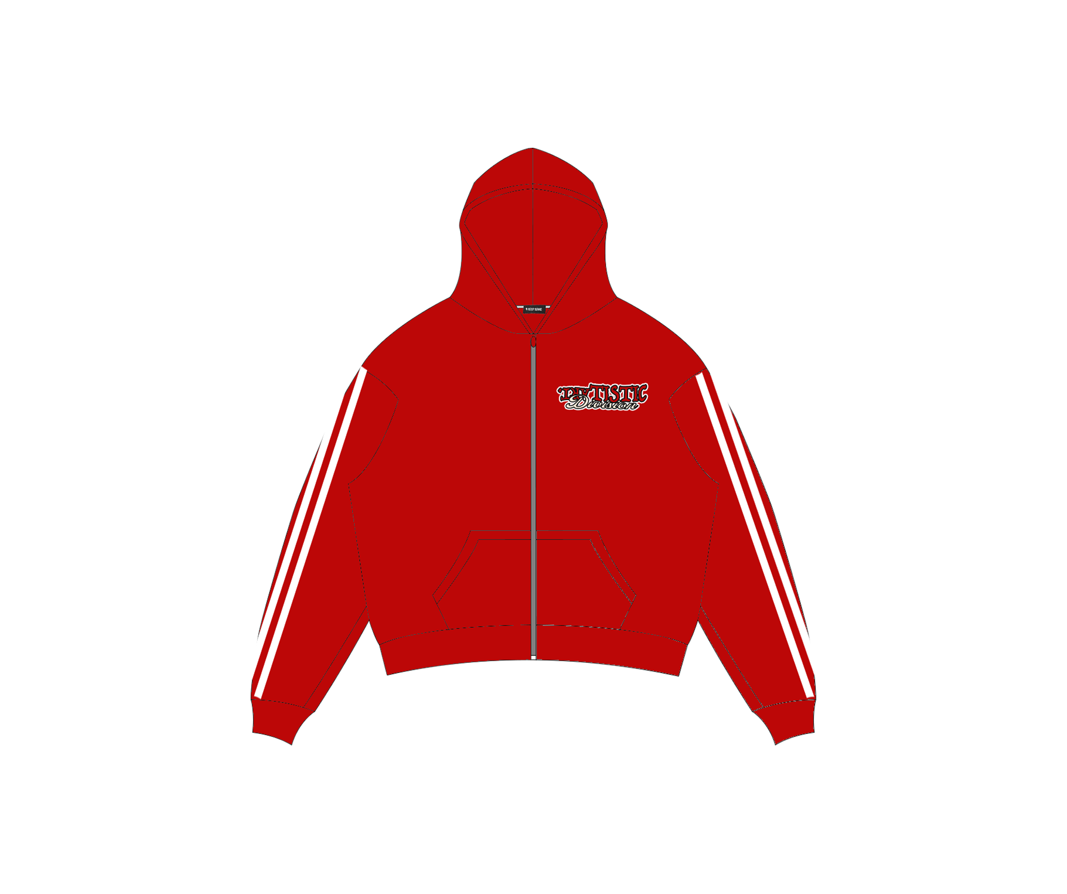 Artistic Division Red Hoodie